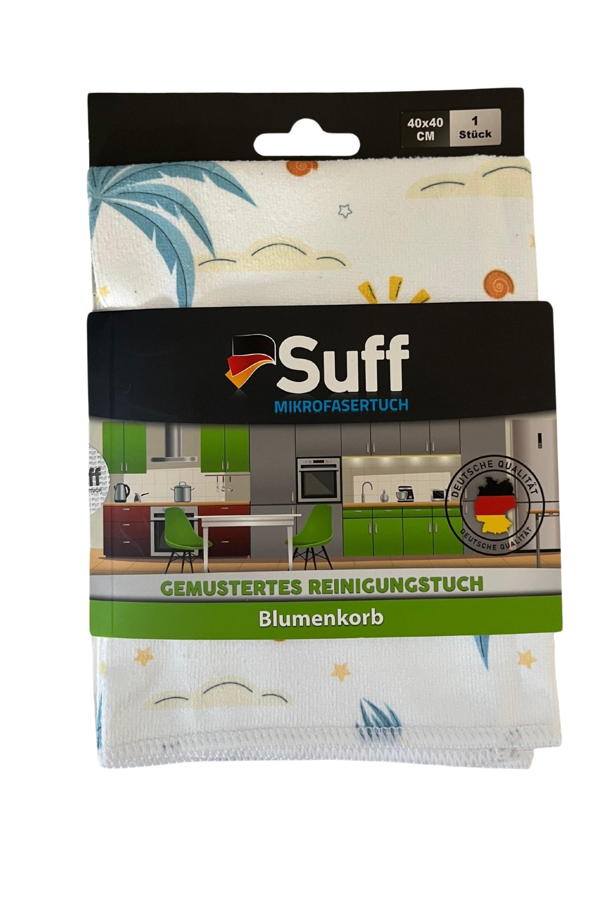 Suff Çiçek Sepeti Blumenkorb Mikrofiber Mutfak Bezi Desenli 40 x 40 cm