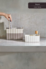 Düzenleyici Organizer Sepet, 20 x 12 x 8 cm, Beyaz
