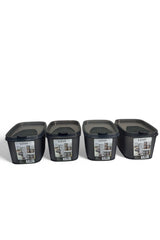 Shell Erzak Kabı 1300 ml, Antrasit, 4'lü Set