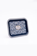 Lisbon Desenli Metal Klasik Tepsi, 23,3 x 30,7 cm