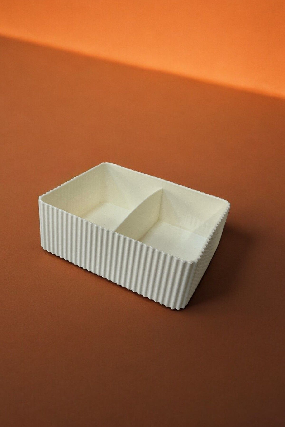 Kat Kat Bölmeli Organizer, 16 x 12 x 5.5 cm, Beyaz