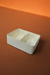 Kat Kat Bölmeli Organizer, 16 x 12 x 5.5 cm, Beyaz