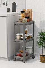 Omaş 3 Katlı Banyo Raf Ünitesi, Banyo Düzenleyici, Şampuanlık, Havluluk, Dolap, Mutfak Rafı, Deterjanlık