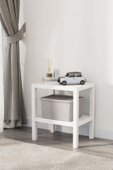 Omaş 2 Katlı Dikey Raf, Plastik Sehpa, Balkon Rafı, Saksılık, Banyo Mutfak Rafı, Beyaz