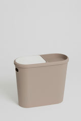 10 Litre Modern Tasarım Çöp Kovası – Banyo, Ofis, Mutfak İçin Hijyenik & Pratik Atık Kutusu, Gri