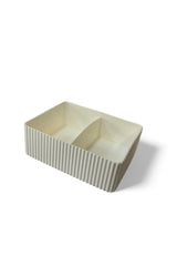 Kat Kat Bölmeli Organizer, 16 x 12 x 5.5 cm, Beyaz