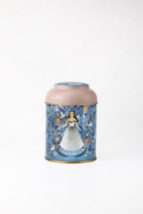 Fairytale Cinderella Desenli Yuvarlak Metal Saklama Kabı, 9 x 11 cm, 0,6 lt