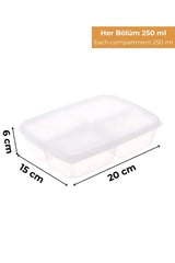 4 Bölmeli Buzdolabı Organizeri 1 lt, Friz Düzenleyici