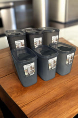 Shell Erzak Kabı 2500 ml x 3, Shell Erzak Kabı 4000 ml x 3, Antrasit 6'lı Set