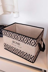 Bohe Kulplu Düzenleyici, Çok Amaçlı Saklama Kutusu, 22 x 34 x 24 cm, 18 Litre