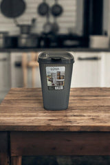 Erzak Kabı 2,5 lt - Antrasit, Hava Geçirmez Kapaklı Saklama Kabı