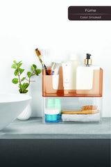 Kat Kat Şeffaf Organizer Plastik Düzenleyici, 24,5 x 14,5 cm Füme