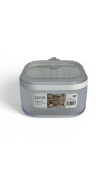 Şeffaf Erzak Kabı 1,1 Lt – Hava Geçirmez ve Kapaklı Saklama Kabı