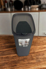 Erzak Kabı 4 lt - Antrasit, Büyük Boy Saklama Kabı