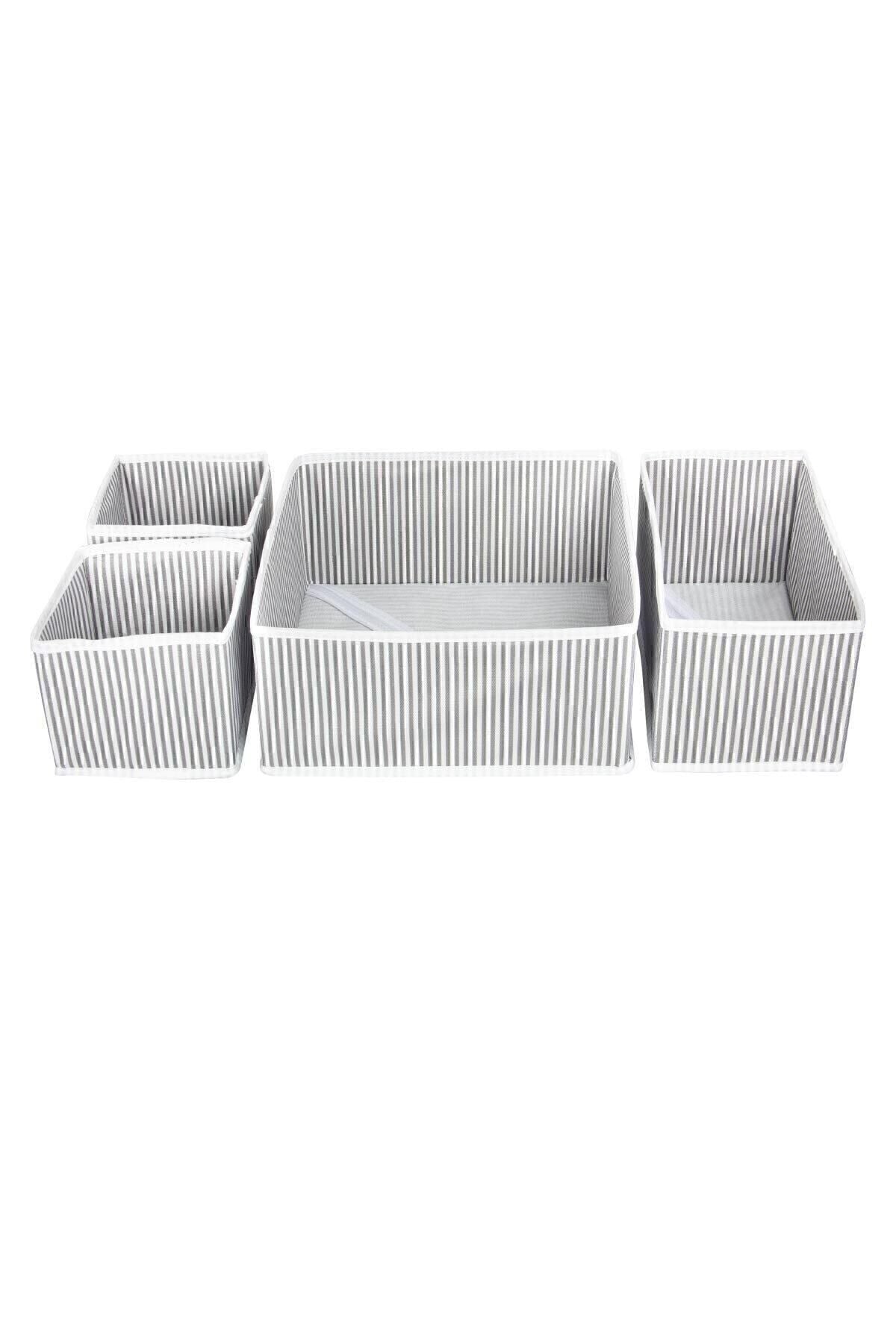 4'lü Kumaş Çekmece Düzenleyici Seti