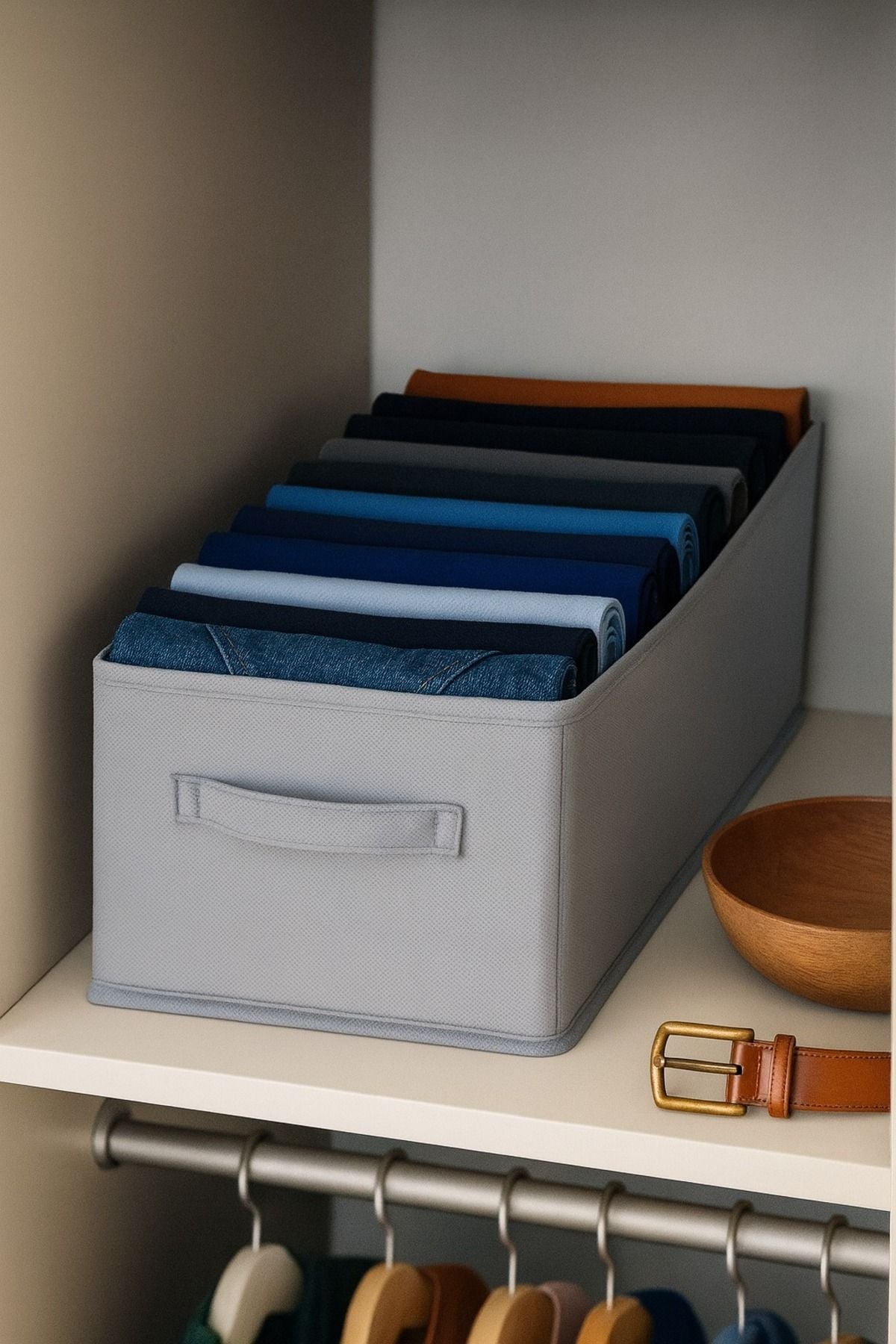 Dolap İçi Pantolon Düzenleyici, Pantolon Organizer, 26 x 41 x 20 cm