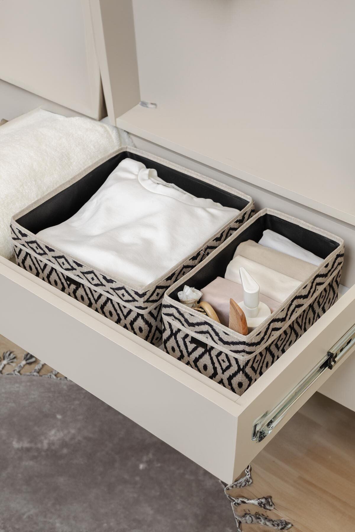 Bohe 2'li Çekmece ve Raf Düzenleyici Sepet, 2'li Set