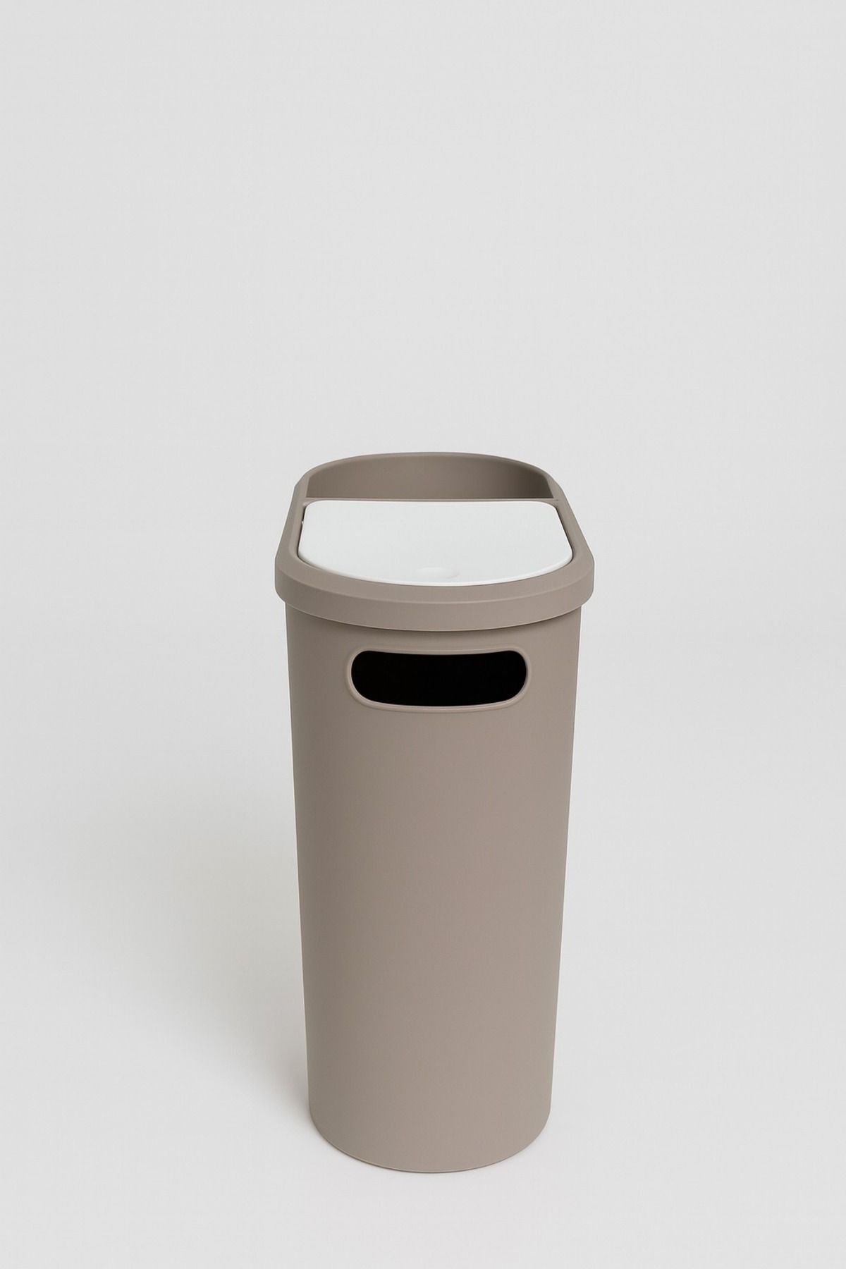 10 Litre Modern Tasarım Çöp Kovası – Banyo, Ofis, Mutfak İçin Hijyenik & Pratik Atık Kutusu, Gri