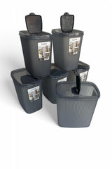 Erzak Saklama Kabı, 2.5 lt, Antrasit, 6'lı Set