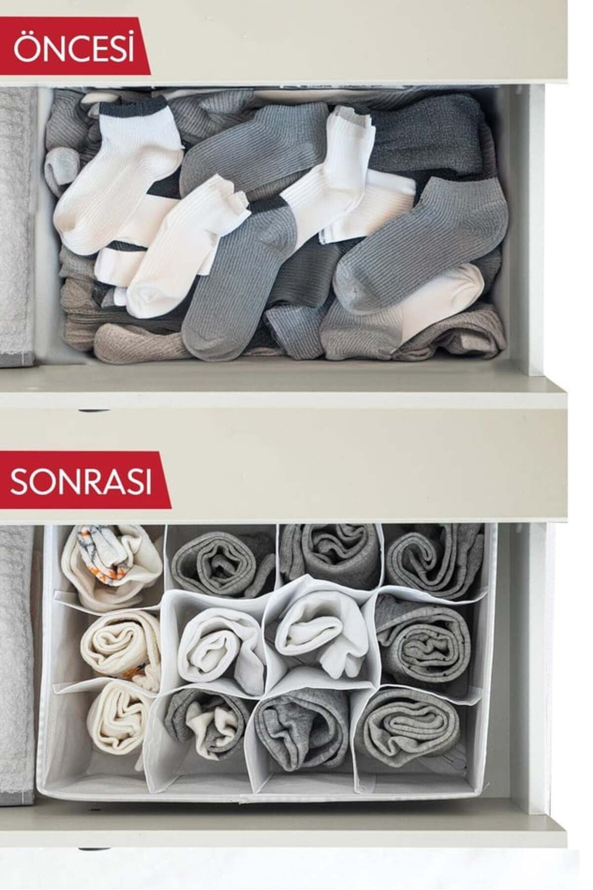 12 Bölmeli Çekmece Düzenleyici