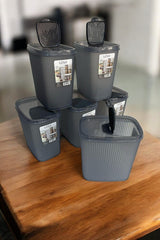 Erzak Saklama Kabı, 2.5 lt, Antrasit, 6'lı Set