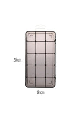 15 Bölmeli Takı, Aksesuar, Küpe Saklama Organizeri 20 x 10 cm Antrasit