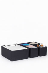 4 Parça Çekmece İçi Düzenleyici Organizer, Antrasit