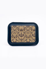 Lisbon Desenli Metal Klasik Tepsi, 23,3 x 30,7 cm