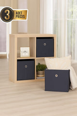 Raf Organizer 3'lü Set, Organizer Düzenleyici Kutu, Antrasit