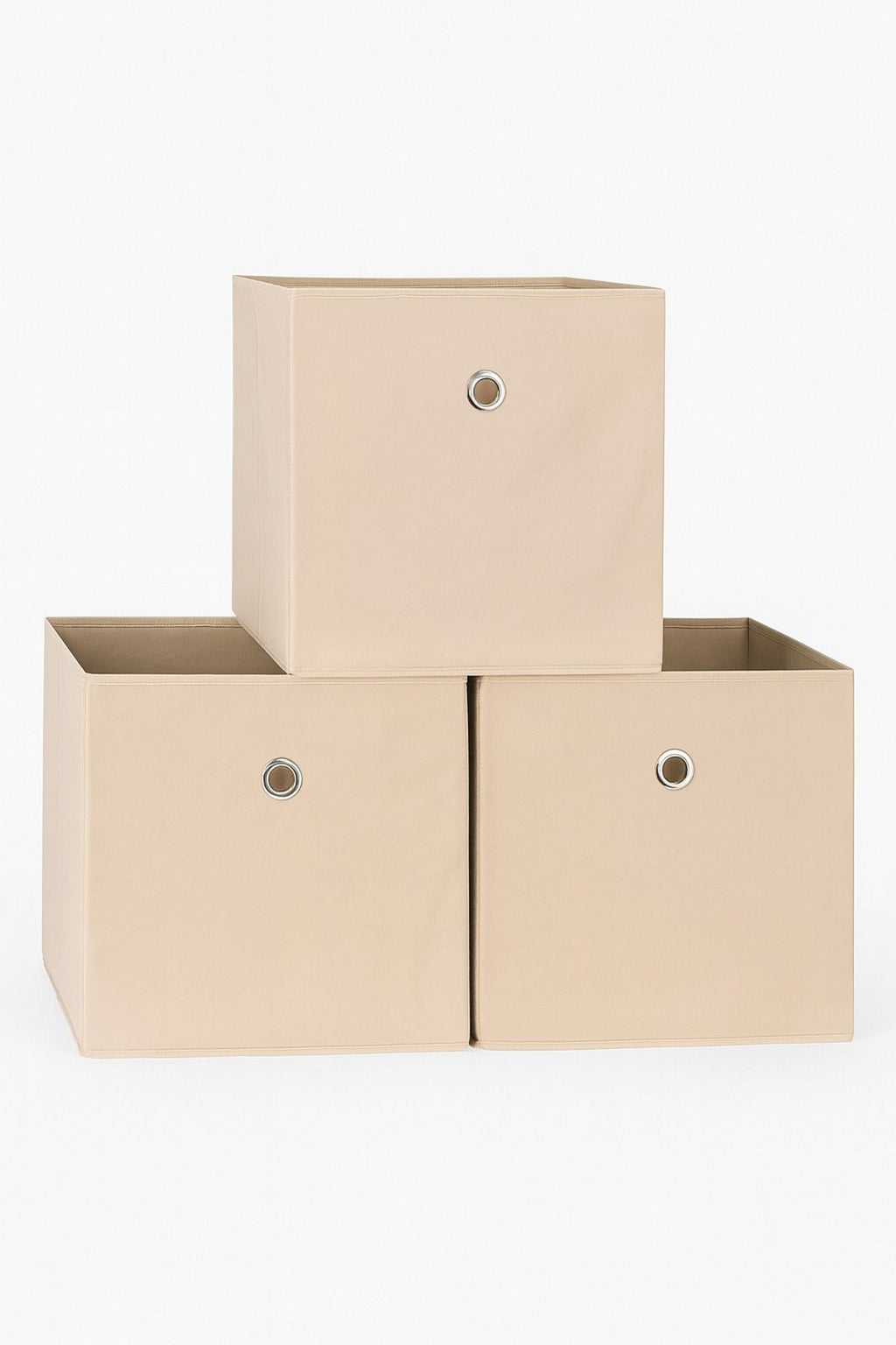 Raf Organizer 3'lü Set, Organizer Düzenleyici Kutu, Bej
