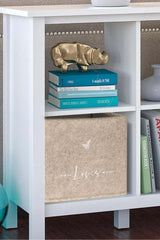 Keçe Raf Organizer, Raf Düzenleyici Saklama Kutusu, Bej, 30 x 30 x 30 cm, 27 Litre