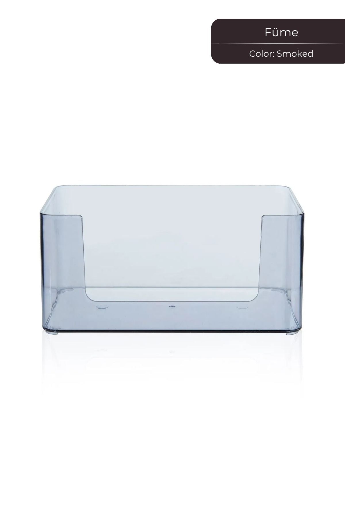 Kat Kat Şeffaf Organizer Plastik Düzenleyici, 24,5 x 14,5 cm Füme