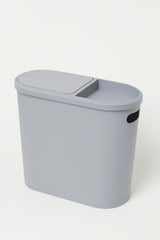 10 Litre Modern Tasarım Çöp Kovası – Banyo, Ofis, Mutfak İçin Hijyenik & Pratik Atık Kutusu, Gri