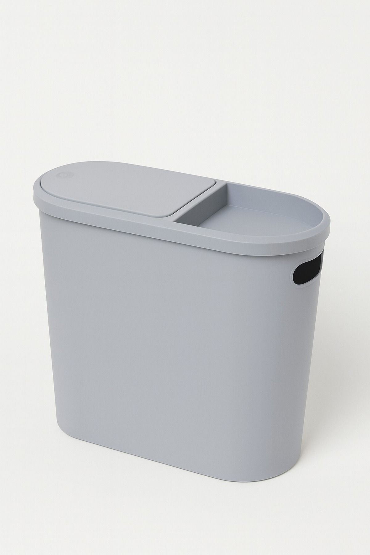 10 Litre Modern Tasarım Çöp Kovası – Banyo, Ofis, Mutfak İçin Hijyenik & Pratik Atık Kutusu, Gri