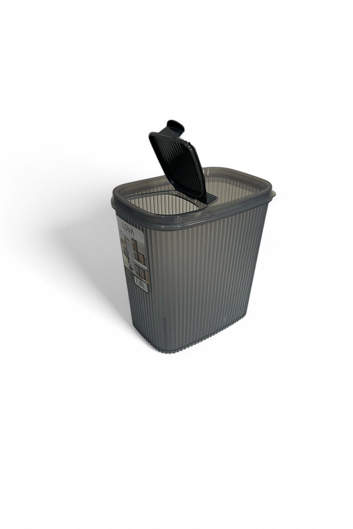 Erzak Kabı 2,5 lt - Antrasit, Hava Geçirmez Kapaklı Saklama Kabı