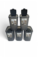 Erzak Saklama Kabı 2.5 lt, Antrasit, 5'li Set