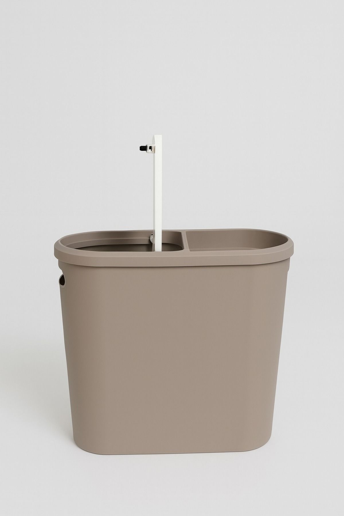 10 Litre Modern Tasarım Çöp Kovası – Banyo, Ofis, Mutfak İçin Hijyenik & Pratik Atık Kutusu, Gri