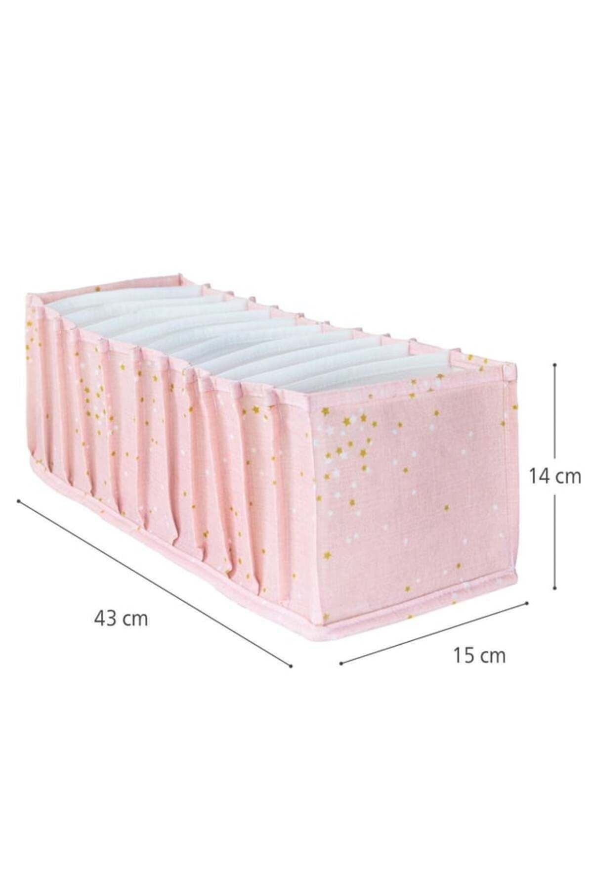 Baby Akordiyon Organizer Çekmece Düzenleyici Medium, Pembe