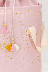 Baby Yuvarlak Torbalı Sepet, Bebek Odası Düzenleyici, 31 x 46 cm