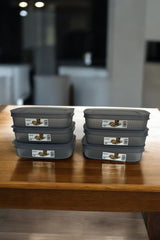 Saklama Kabı, Antrasit, 6'lı Set, 600 ml