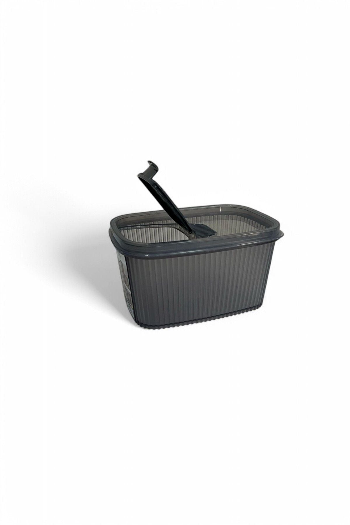 Erzak Kabı 1,3 lt - Antrasit, Kapaklı Saklama Kabı