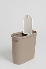 10 Litre Modern Tasarım Çöp Kovası – Banyo, Ofis, Mutfak İçin Hijyenik & Pratik Atık Kutusu, Gri