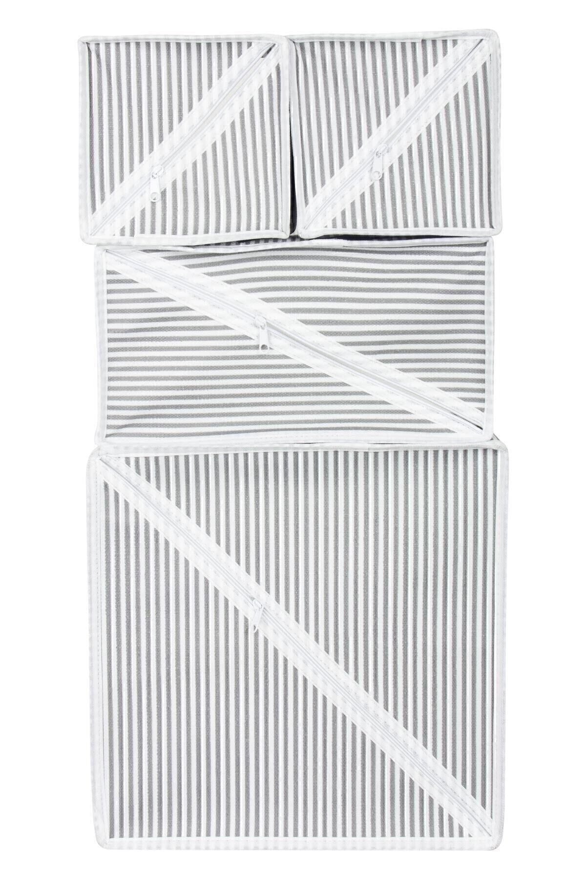 4'lü Kumaş Çekmece Düzenleyici Seti