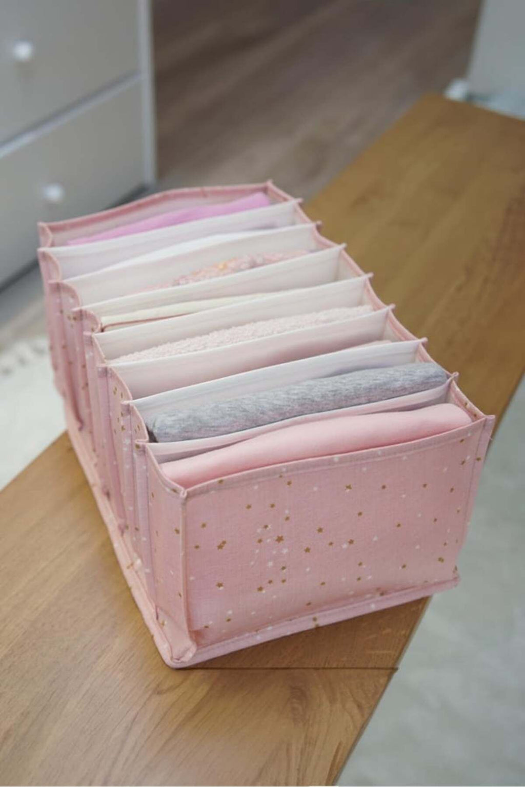Baby Akordiyon Organizer Çekmece Düzenleyici Large, Pembe