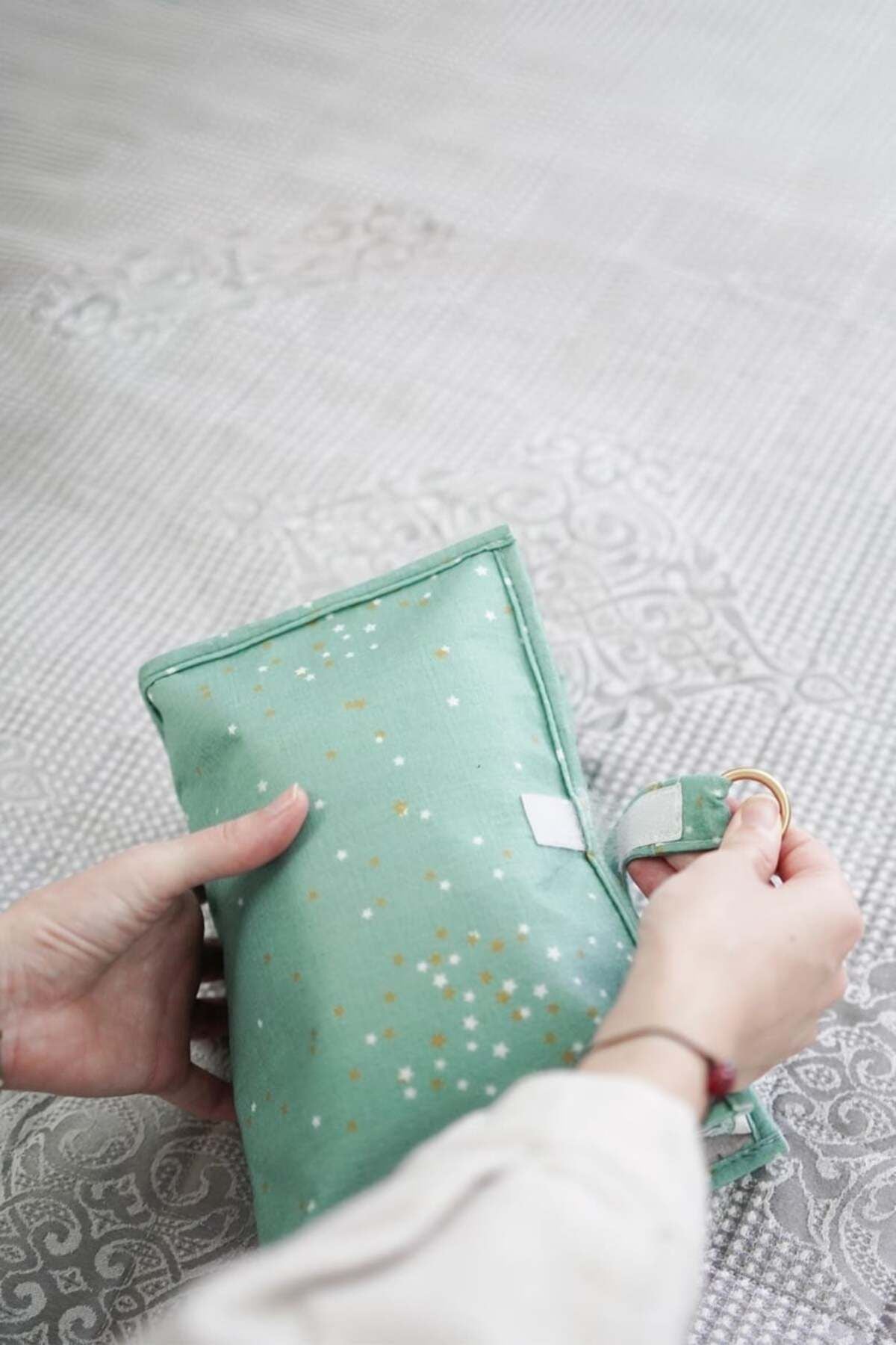 Bebek Alt Bakım Çantası, Mavi