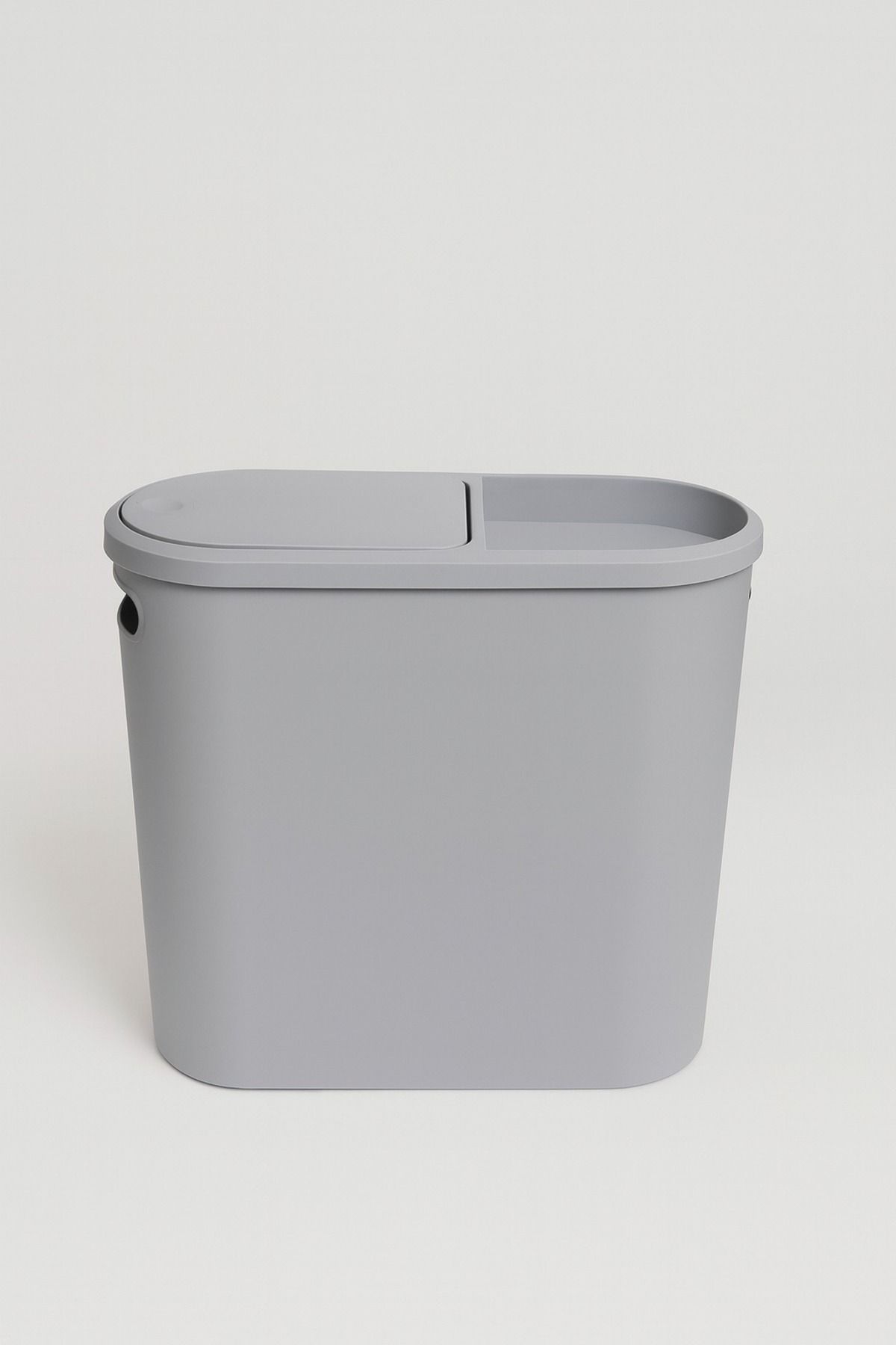 10 Litre Modern Tasarım Çöp Kovası – Banyo, Ofis, Mutfak İçin Hijyenik & Pratik Atık Kutusu, Gri