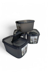 Shell Erzak Kabı 1300 ml, Antrasit, 4'lü Set