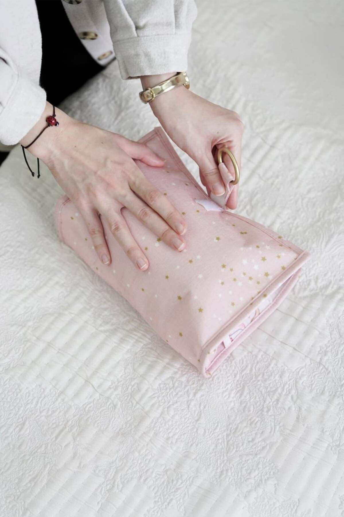 Bebek Alt Bakım Çantası, Pembe