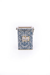 Lisbon Sugar Desenli Şeffaf Kapaklı Metal Saklama Kabı, 7,5 x 10 x 15 cm, 1 lt