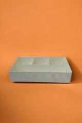 Kat Kat Dört Bölmeli Organizer, Çekmece Düzenleyici, Dolap İçi Düzenleyici, Beyaz